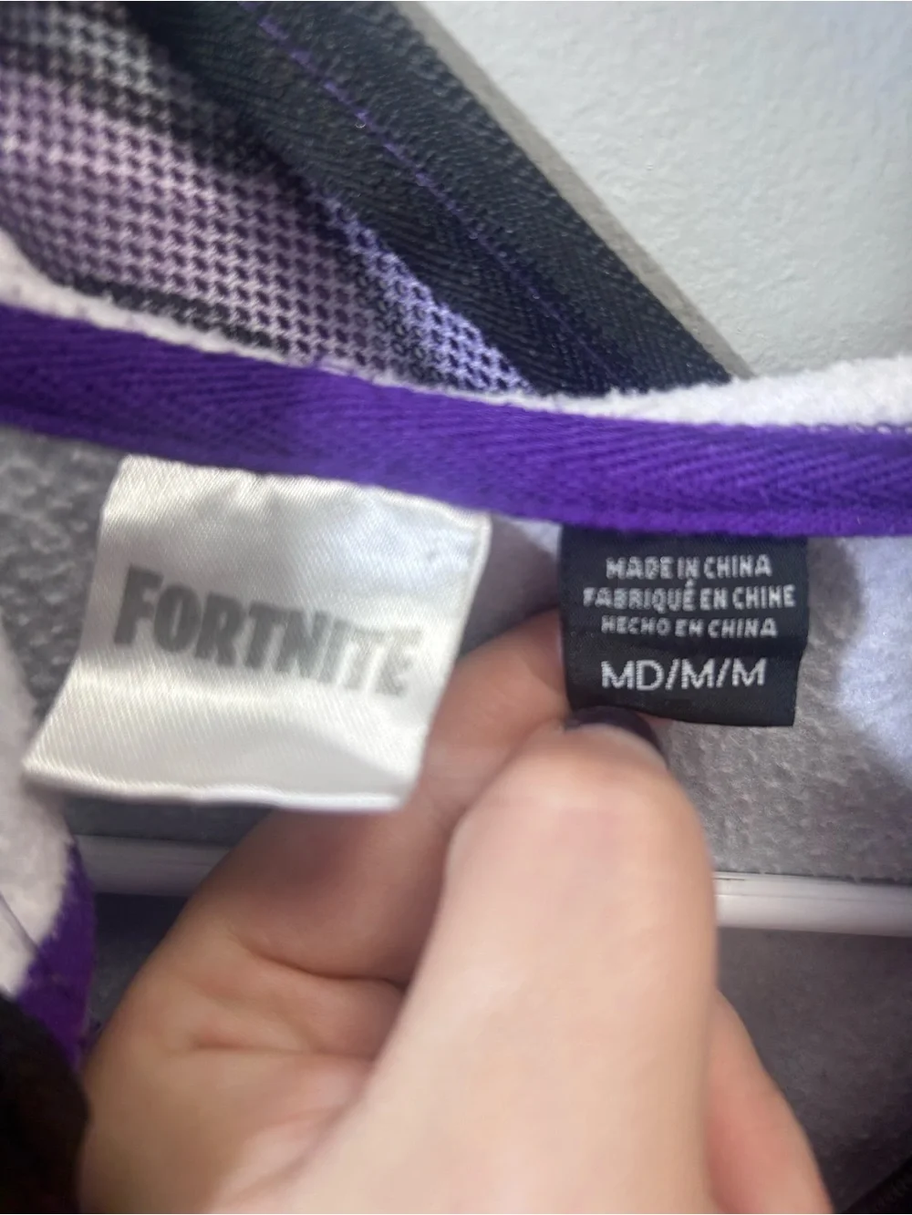 Fortnite Kids' Purple & Blue Zip-Up Hoodie